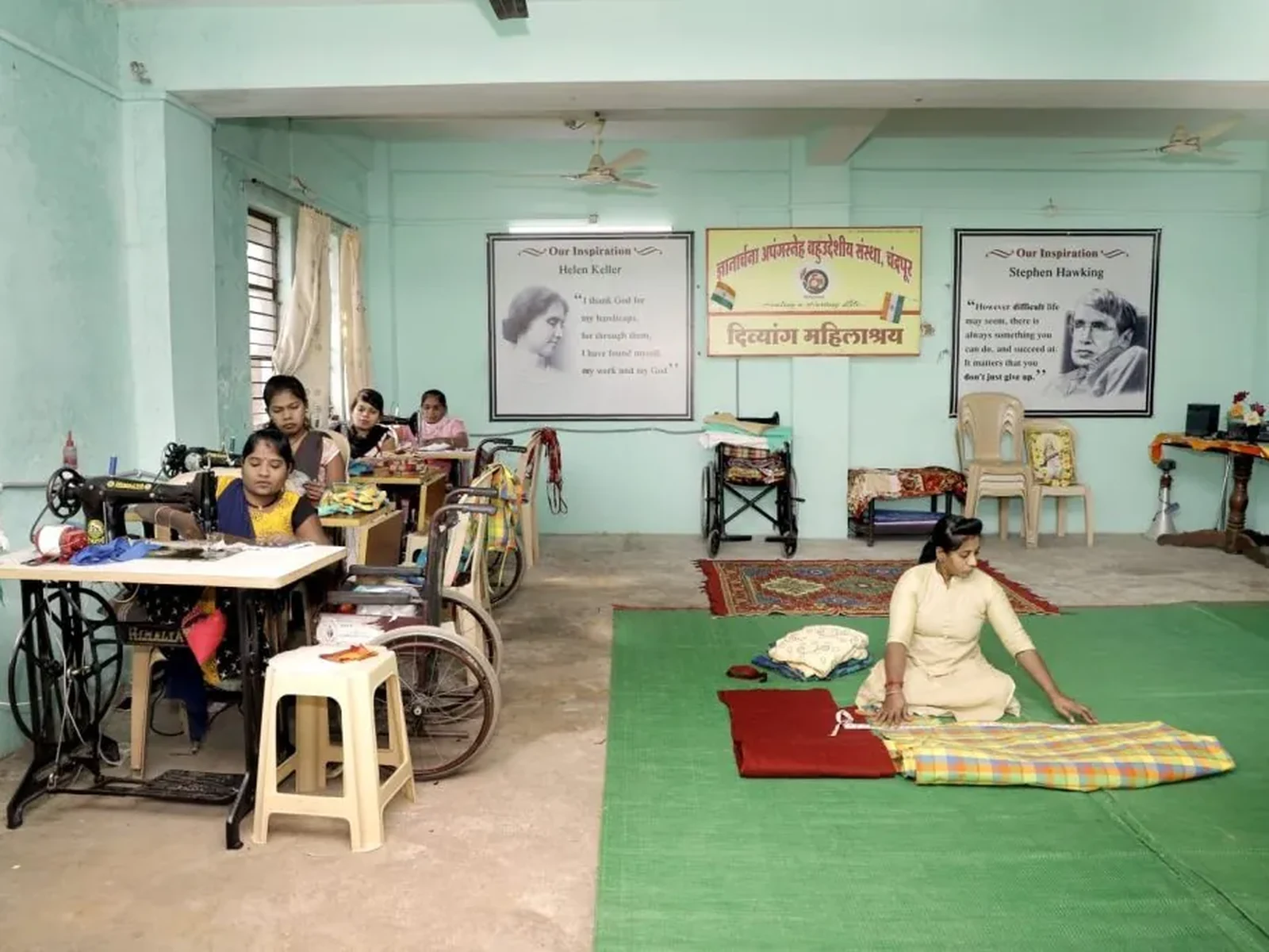 Members of Dnyanarchana at work in Chandrapur